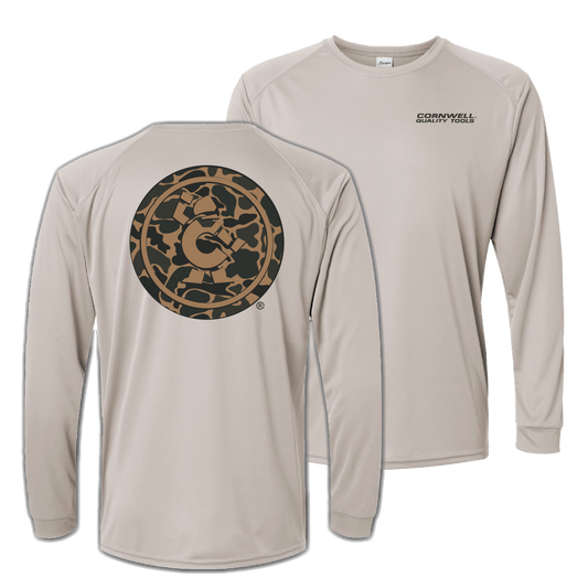 Paragon Duck Camo Performance Long Sleeve T-Shirt - Sand