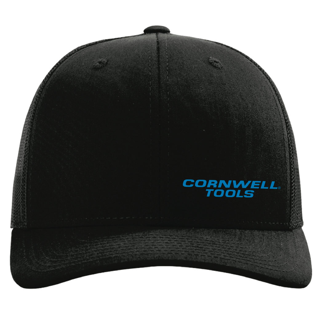 Black Snapback Hat with Embroidered Logo