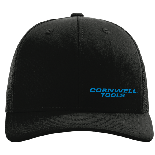 Black Snapback Hat with Embroidered Logo