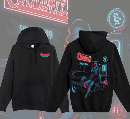 Cornwell OG Vintage Gas Pump Pin-Up Hoodie