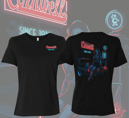 Cornwell  OG Vintage Gas Pump Pin-Up Women's Tee